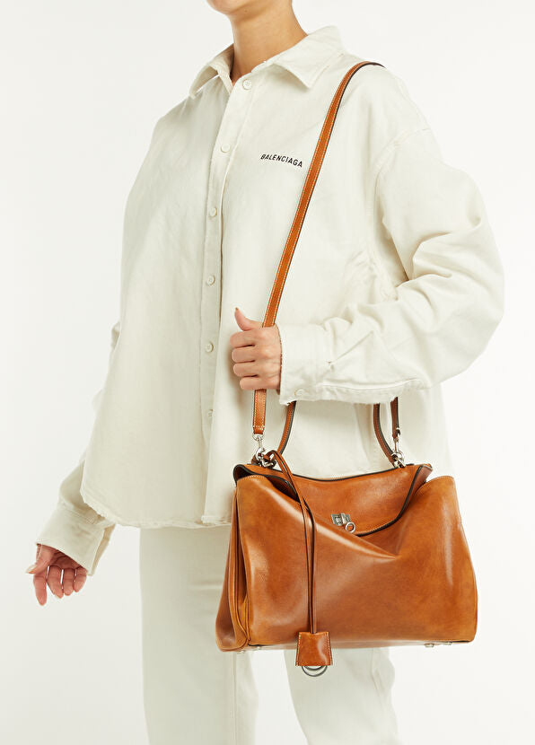 Balenciaga Rodeo Medium Taba Kadın Deri Çanta